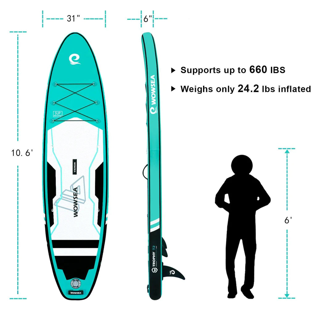 お*や様 新品未使用品WOWSEA Trophy T2 インフレータブルSUPボ インフレータブルサップボードWOWSEA Trophy T2 – Catamaran Japan